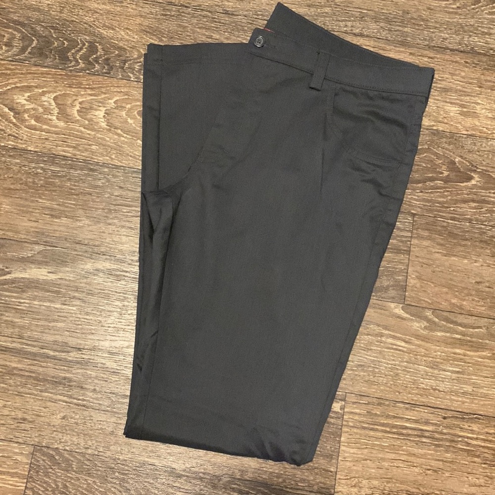 Mens grey dress pants, waist 38, length 34 -EUC